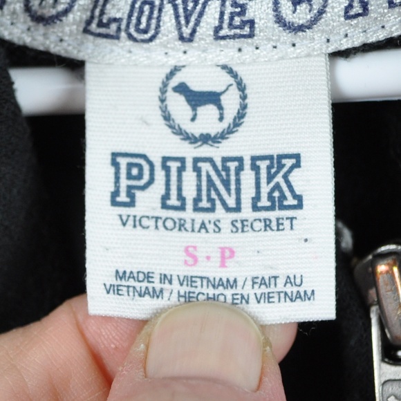 Pink By Victoria Secret Small Zip Up Hoodie - Picture 2 of 3